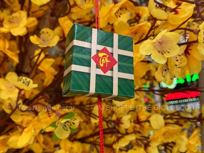 Set 06 mô hình bánh chưng bánh tét mini [Bằng giấy - Cute] Cao 5-8cm CHUNGTET-05